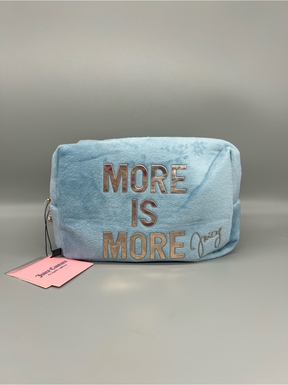 Juicy couture more is more velour cosmetics bag